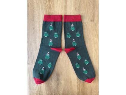 Ponožky vánoční stromečky