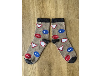 Ponožky dopravní značky