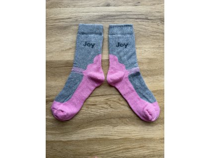 Ponožky zimní antibakteriální JOY růžová