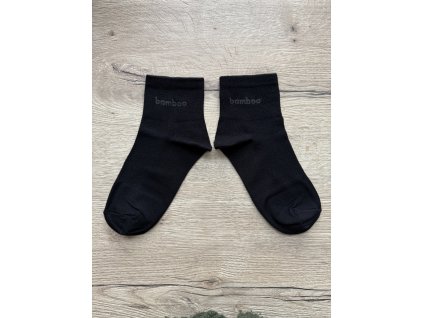 Ponožky kotníkové Bambus černá