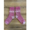 Ponožky vlněné Ovečka růžová