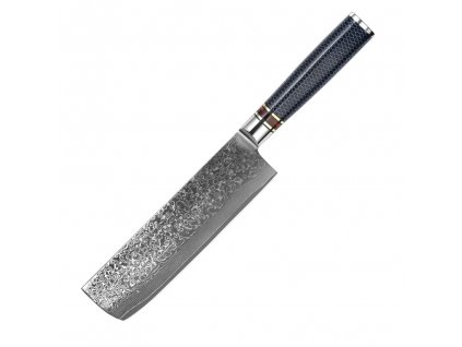 Nakiri damaškový nůž Blue Japan 7"
