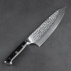 Šéfkuchařský damaškový nůž G10 hammered 8"