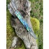Damaškový zavírací nůž -  Abalone shell