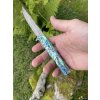 Damaškový zavírací nůž -  Abalone shell