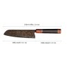 Damaškový kompozit Cu Copper Santoku rozmer