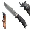 Rhino damaškový Lovecký nůž Nosorožec 02