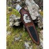 Lovecky nuz perickovy damasek Permafrost 18