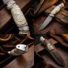 Lovecky nuz perickovy damasek Permafrost 02