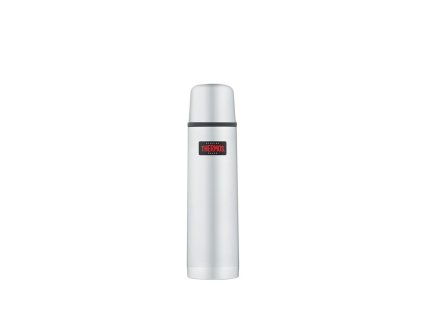 Thermos Termoska s tlačítkovým uzávěrem a šálkem - nerez