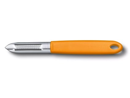 Victorinox potato peeler with serrated edge, orange