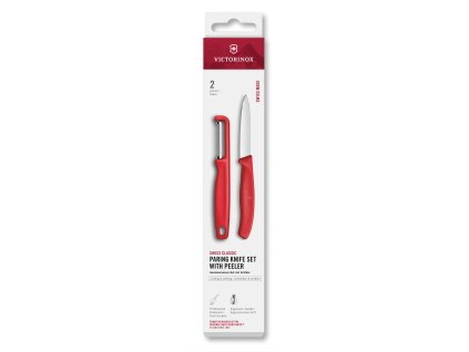 Victorinox Swiss Classic sada nože a I-škrabky Chili Red 6.7111.21C1