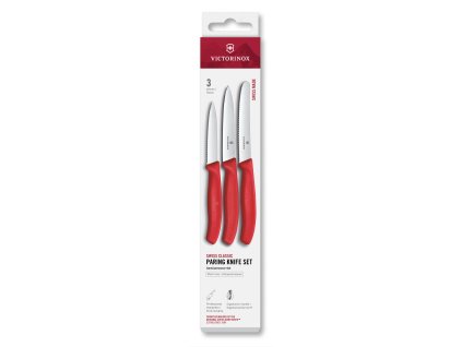 Victorinox Swiss Classic sada tří nožů – Chili Red 6.7111.34C1