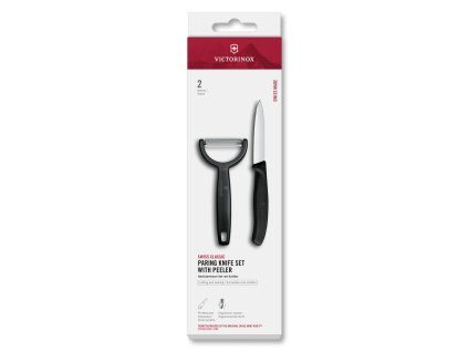 Victorinox Swiss Classic sada nože a Y-škrabky černá 6.7113.22
