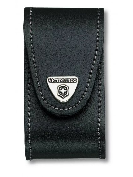 Victorinox Belt Pouch leather, black, with rotating belt clip