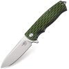 Bestech GRAMPUS D2, stone wash+satin, Green G10 BG02B