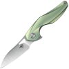 Bestech THE RETICULAN CPM-S35VN, Stonewash+Satin, Titanium, Green BT1810C