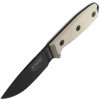 ESEE Knives Model 3 survival knife 3MIL-P-B black sheath + belt clip and MOLLE-back
