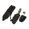 ESEE Knives Model 3 survival knife 3MIL-P-B black sheath + belt clip and MOLLE-back