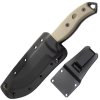 Esee Knives Model 5 Black Blade, Desert Tan Handle 5P-E Survival Knife With Kydex Sheath