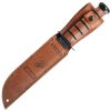 4319 4 ka bar usmc fixed blade knife leather sheath serrated edge 1217