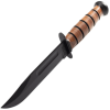 4319 3 ka bar usmc fixed blade knife leather sheath serrated edge 1217