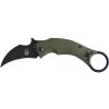 Fox Knives Black Bird Karambit N690Co Black G10 OD Green