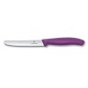 Victorinox Swiss Classic zoubkovaný nůž na rajčata Eggplant Purple 6.7835.C1