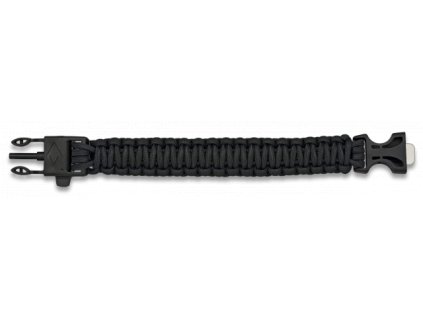 Bransoletka survivalowa Paracord Albainox 09348 – Czarna
