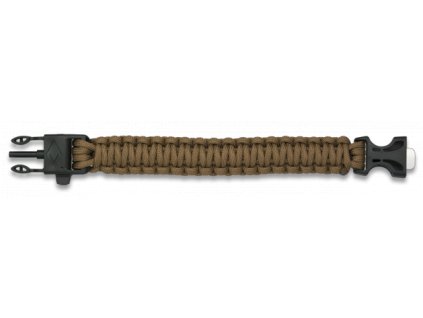 Bransoletka survivalowa Paracord Albainox 09349 – Coyote