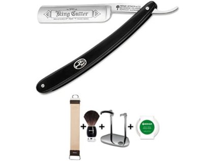 Zestaw do golenia Böker King Cutter Black Set 140521SET