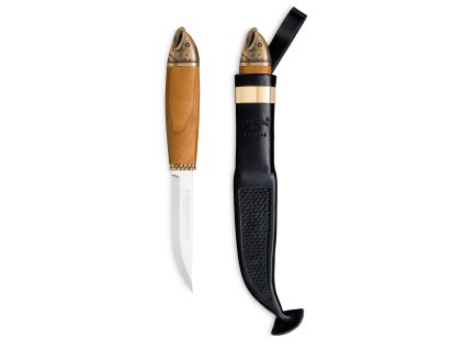 Nóż stały Marttiini Salmon 552010W z motywem łososia