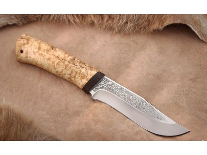 Nóż myśliwski Zlatoust Air Klyczok 3 brzoza karelska