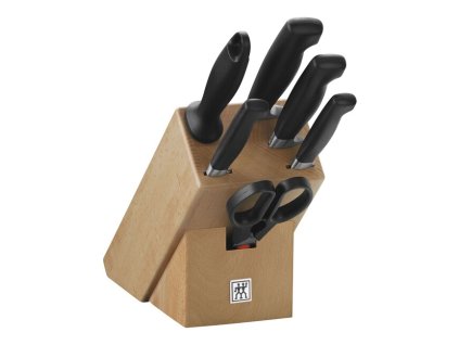 Zestaw noży Zwilling Four Star 7 szt. w bloku bukowym