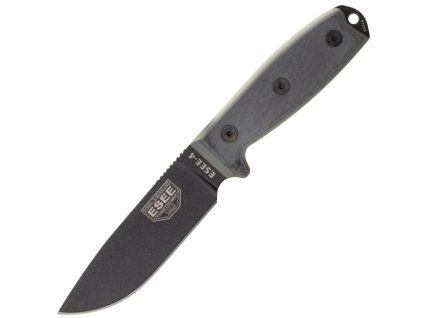 3959 esee knives esee 4p mb b plain edge black sheath molle back and clip plate