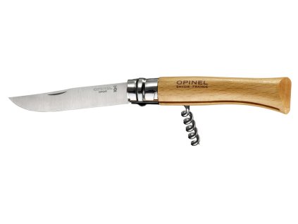 Opinel VRI N°10 Inox Nóż do Sera + Korkociąg