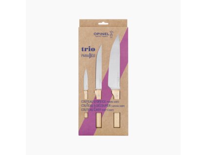 Zestaw noży kuchennych Opinel Trio Parallèle