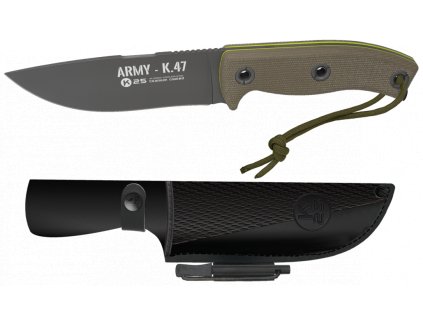 Nóż taktyczny K25 ARMY K47 z krzesiwem 32620