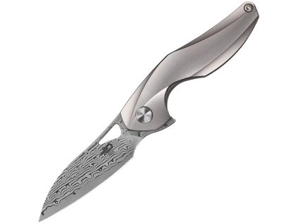 Nóż składany Bestech Reticulan Damascus Titanium Szary BT1810G