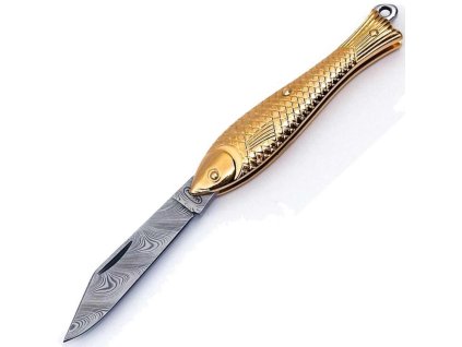 Nóż składany Mikov Złota Rybka Damast 130-DZ-1