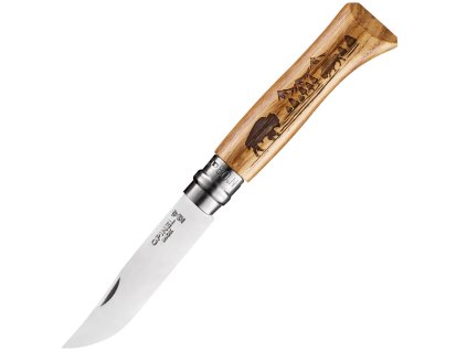 Opinel VRI N°08 Inox Animalia Żubr