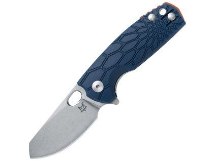 fox knives baby core n690co stone washed frn blue