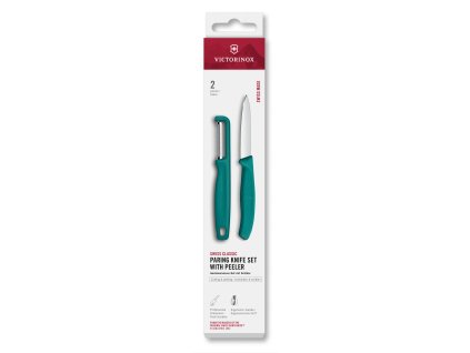 Zestaw noża i I-skrabki Victorinox Swiss Classic Kale Green 6.7114.21C1