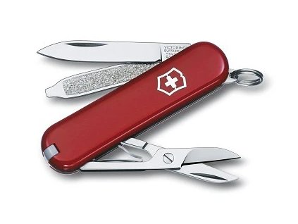Victorinox Classic SD 0.6223.G Czerwony – Ikoniczny szwajcarski nóż