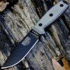 3959 7 esee knives esee 4p mb b plain edge black sheath molle back and clip plate