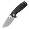 3989 noz fox knives core fold black frn n690 stone washed black spacer fx 604