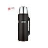 thermos termoska na napoje s drzadlom matna cierna