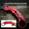 Nóż karambit Civivi Incisor II Damascus czerwony