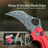 Nóż karambit Civivi Incisor II Damascus czerwony