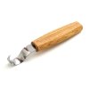 BeaverCraft Dłutko do łyżek SK1S Oak – 25 mm, dębowa rękojeść, skórzane etui